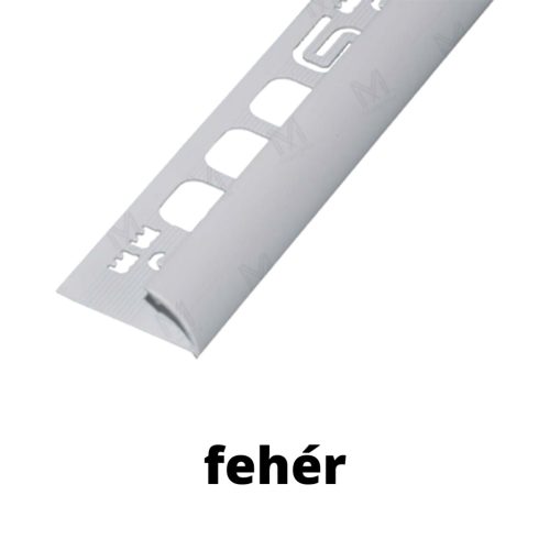 PVC pozitív élvédő profil 12,5 mm/2,50 m többféle színben