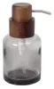 FIGO szappanadagoló,300ml, füstüveg/fa