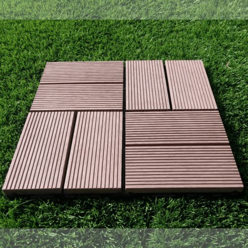 WPC kültéri járólap 30x30 cm - GF401 barna (100039)