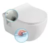 BRILLA RIMLESS fali WC beépített bidézuhannyal,35,5x53cm