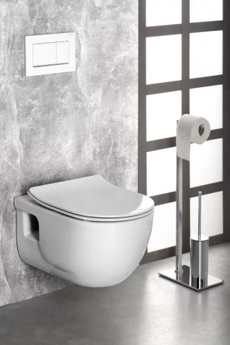 BRILLA RIMLESS fali WC beépített bidézuhannyal,35,5x53cm