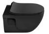 BRILLA RIMLESS, fali WC,35,5x53cm, matt fekete