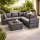 Rattan kerti sarok garnitúra 2 részes, szürke (10241-4SZ)
