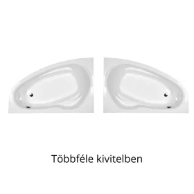   H2O Kitty aszimmetrikus fürdőkád 150x95 cm - többféle kivitel