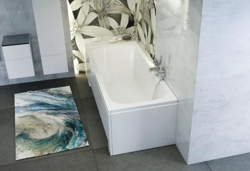 Fürdőkád acryl Mira 140x70 +kádláb+peremrögzítő