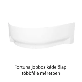   H2O Fortuna aszimmetrikus sarokkádhoz előlap, jobbos - többféle méretben