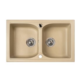   Marmorin Lukka szögletes gránit mosogató - Safari színben (140203001)