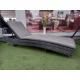 Rattan kerti napozóágy, kevert szürke (151201CSZ)