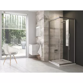 Blix BLRV2 80x80 zuhanykabin szatén+transparent