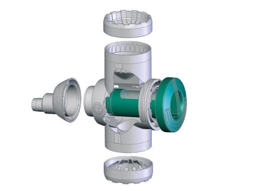 PremierTech Aqua- Ereszcsatorna szűrő- Inox csappal- szürke (2000820)