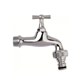 Kerti csap króm,1/2" gyorscsatlakozós (200161)