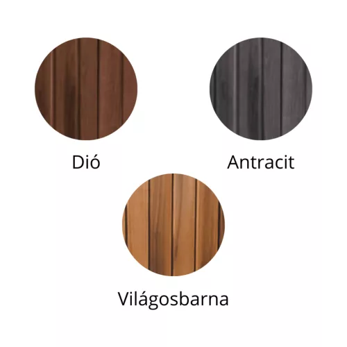 VitalSpa Thermowood lépcső medencékhez, világos barna