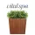 VitalSpa Thermowood virágláda Barna