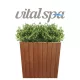 VitalSpa Thermowood virágláda Barna