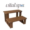 VitalSpa Thermowood lépcső medencékhez, dijoni dió