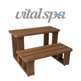 VitalSpa Thermowood lépcső medencékhez, dijoni dió