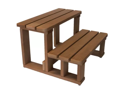 VitalSpa Thermowood lépcső medencékhez, dijoni dió