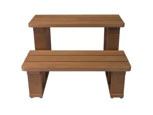 VitalSpa Thermowood lépcső medencékhez, dijoni dió