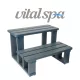 VitalSpa Thermowood lépcső medencékhez, antracit