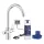 GROHE Blue Pure BauCurve vízszűrős csaptelep kezdőszett "S" méretű filterrel