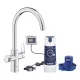 GROHE Blue Pure BauCurve vízszűrős csaptelep kezdőszett "S" méretű filterrel