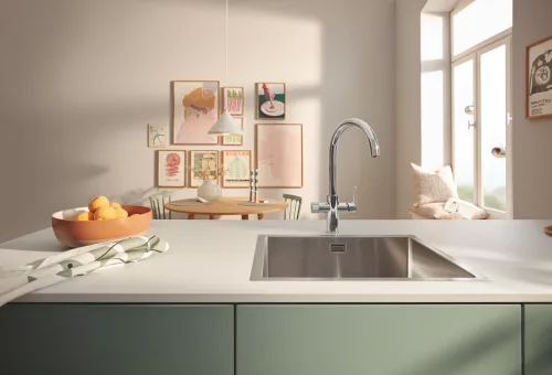 GROHE Blue Pure BauCurve vízszűrős csaptelep kezdőszett "S" méretű filterrel