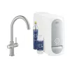 Grohe Blue Home C-kifolyós kezdőkészlet Super Steel