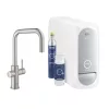Grohe Blue Home U-kifolyós kihúzható gyöngyöztetővel Super Steel