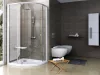 Pivot PSKK3 80x80 zuhanykabin fehér/króm+transparent