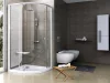 Pivot PSKK3 80x80 zuhanykabin fehér/króm+transparent