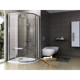 Pivot PSKK3 80x80 zuhanykabin szatén+transparent
