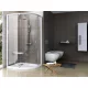 Pivot PSKK3 90x90 zuhanykabin fehér/króm+transparent