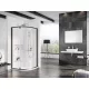 Pivot PSKK3 100x100 zuhanykabin fekete+transparent