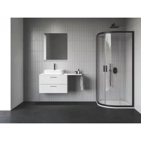 Blix II NBLCP4 90x90 zuhanykabin fekete+transparent