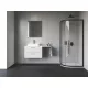Blix II NBLCP4 90x90 zuhanykabin fekete+transparent