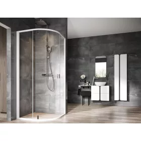 Nexty NSKK3-80 zuhanykabin fehér/króm+transparent