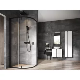 Nexty NSKK3-90 zuhanykabin fekete+transparent