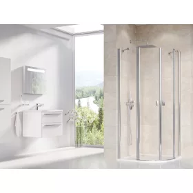 Chrome CSKK4-90 zuhanykabin krómhatású+transparent