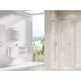 Chrome CSKK4-90 zuhanykabin szatén+transparent