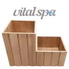 VitalSpa Thermowood virágláda lépcsős Kezeletlen