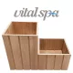 VitalSpa Thermowood virágláda lépcsős Kezeletlen