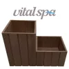 VitalSpa Thermowood virágláda lépcsős Dijoni dió