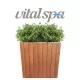 VitalSpa Thermowood virágláda Kezeletlen