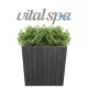 VitalSpa Thermowood virágláda Antracit