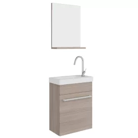   Savinidue Perla alsó szekrény+mosdó+tükör rovere fumo (4250)