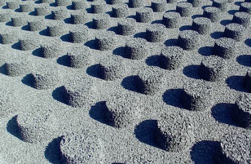 Eséscsillapító gumilap, 4 cm, zöld 100x100cm