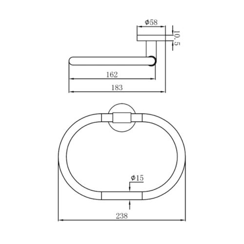 Mofém Fiesta törölközőtartó gyűrű (501-1012-00)