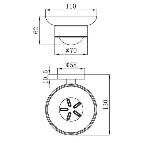 Mofém Fiesta szappantartó (501-1021-00)