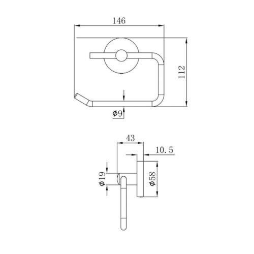 Mofém Fiesta Wc papírtartó fedél nélkül (501-1071-00)