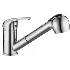   Sapho AQUALINE 40 mosogató-csaptelep, kihúzható zuhanyfejjel, króm (52137)
